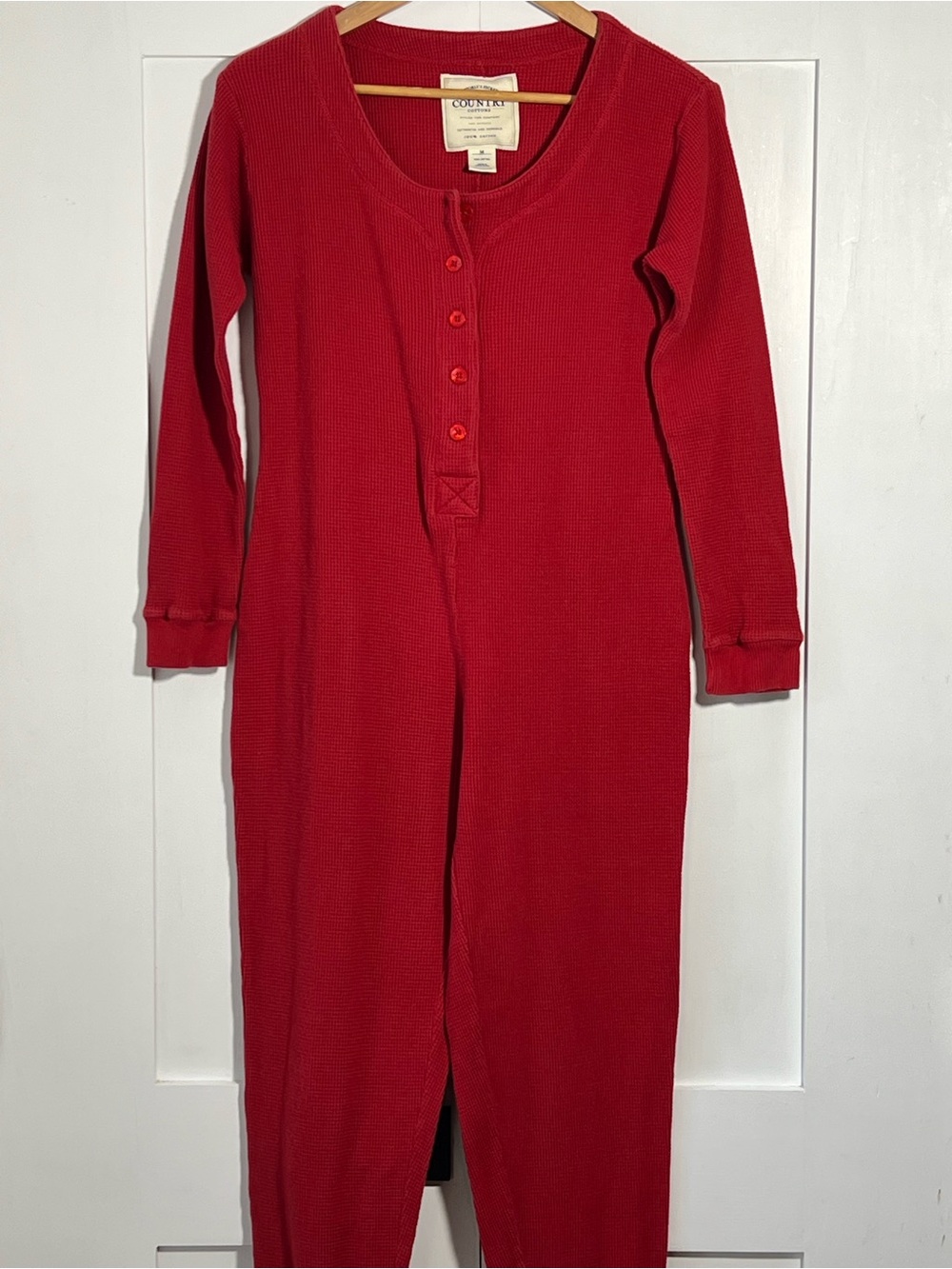 Vintage 90s Victoria’s Secret Country Cottons Red Thermal Long Johns M